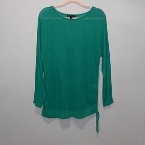 Women’s INC size L green side tie sweater - No tags but never worn